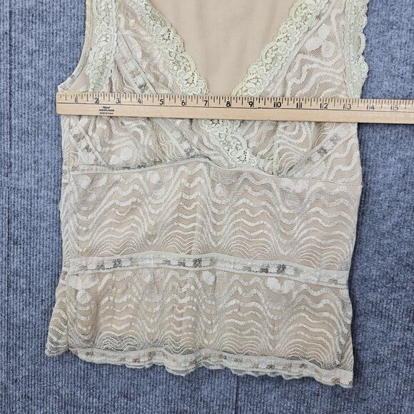 Vintage Y2K Speechless Tank Top Womens Medium Lace Sheer Overlay Fairy Whimsi - Picture 3 of 5